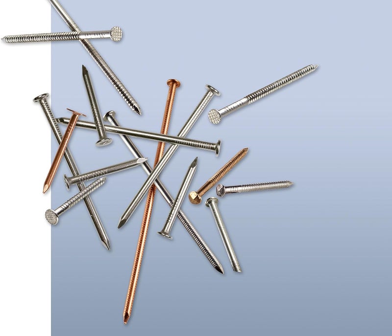 Simpson StrongTie S6SND5 Ring-Shank Wood Siding Nail, 2 Inch x 0.092 Inch, 13 Gauge, Full Round Head, Diamond Point, Type 304 Stainless Steel (Pack of 1225) - Image 4